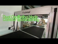 Double découpeuse industrielle vibrante de mousse de mousse de découpeuse rapide de profil