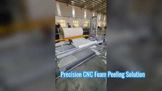 Éplucheur de mousse CNC de haute précision pour mousse cylindrique PU