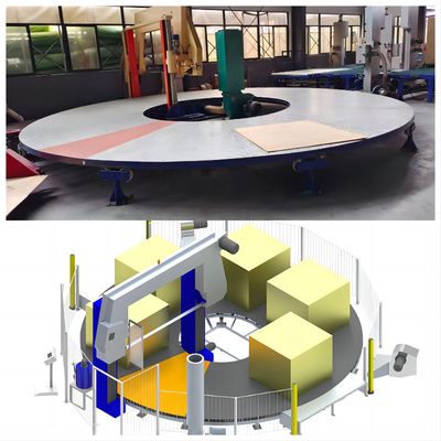 Machine professionnelle de découpe de mousse d'éponge à carrousel, à séparation horizontale, de haute qualité