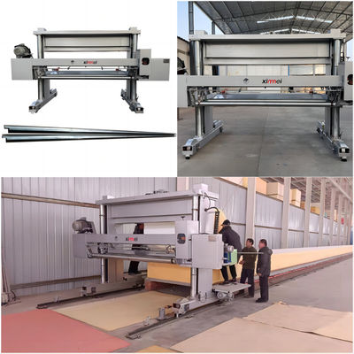 2150mm PE CNC Machine de découpe de mousse piste 60 mètres Longue mousse de granulés horizontaux se déplaçant sur la voie ferrée Haute efficacité