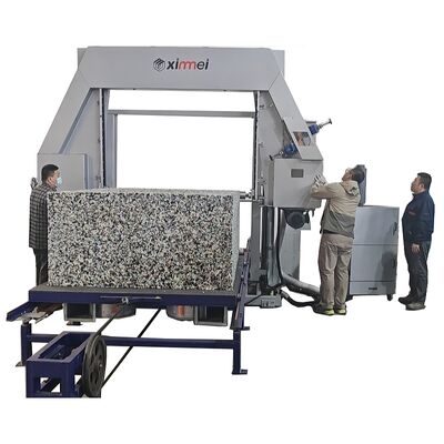 Machine de découpe horizontale à mousse d'éponge à commande numérique semi-automatique à haute précision opérée par une seule personne