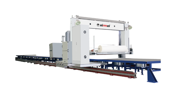 Machine de découpe de mousse PU à haute efficacité, largeur de coupe de 2200 mm, vitesse de 0 à 120 m/min